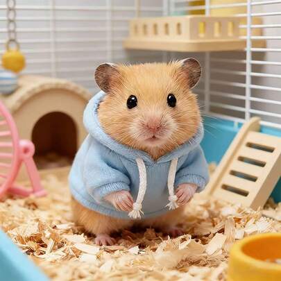 1pc Small Pet Clothing, Warm Pet Outfit, Suitable For Small Pets And Reptiles Daily Wear