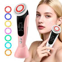 Electric 7 In 1 Facial Massager Vibration Hot Compress Skin Care Tool Multifunction Skin Rejuvenation Face Firming Massage Instrument 400mAh - Multicolor - View 7