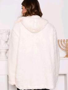 Simple Casual Party Wool-Like Fabric Furry COAT Daily WINTER - 官方 - 查看 4