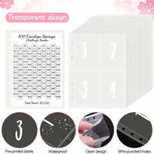 Sổ tay tiết kiệm tiền 100 ngày, sổ ghi chép tiết kiệm tiền mặt. - 1 cái - Xem 4