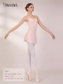 DonsGirl 1 pieza Falda de ballet con dobladillo curvo que levanta el trasero para mujer - Rosa Pálido - Ver 5