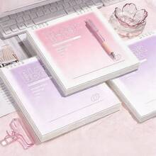 渐变色方格活页笔记本，60张/120页，可拆卸螺旋装订，适合学校、办公室、日记或作为节日礼物 - 方形 - 查看 3