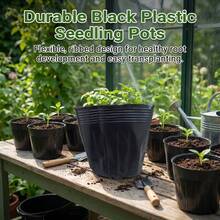 100Pcs Seedling Pots With Hole Or Without Hole For Lotus Planting Durable PP Plastic - Seedling Tray - View 9
