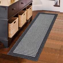 HEBE Kitchen Mat Sets 3 Piece Minimalist 3D Lattice Kitchen Floor Rugs With Non Slip Rubber Backing Machine Washable Farmhouse Runner Rugs For Laundry Hallway Doormat - 彩色 - 查看 9