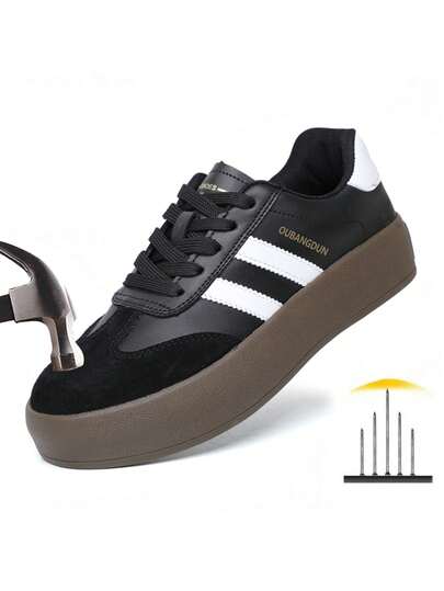 Women's Hiking Boots, Rubber Sole, Fashionable Safety Boots, Suitable For Daily Wear, Outdoor Hiking, Mountaineering, Industrial Construction, All Season