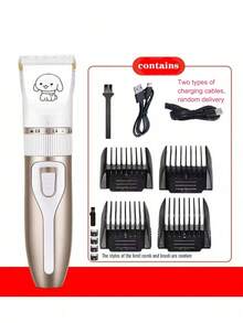 Professional Dog Grooming Kit, Quiet Dog Clipper Set, USB Rechargeable Wireless Pet Grooming Tool For Cats And Dogs - Multicolor - View 13