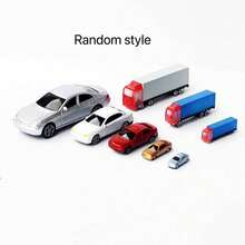1:250 1:300 Scale Miniature Model Cars, ABS Plastic Coated Model Cars, Small Assembly Cars And Landscape Vehicles, Diorama Kits - Multicolor - View 11