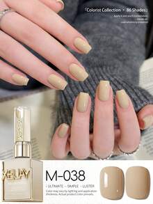 XEIJAYI 1pc 15ml Glossy Gel Nail Polish Soak Off LED Cured, Perfect For DIY Manicures & Salon Quality Home Use, Ideal Gift For Women - 彩色 - 查看 26