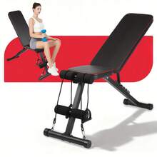 Folding Weight Bench Dumbbell Bench, Foldable - With Drawstring, Load Capacity 200kg, Multi-Training Bench Abdominal Trainer Incline Bench With 8-Way Adjustable Backrest, Load Capacity 220kg, Sit-Up Bench - 8007-1 - View 11