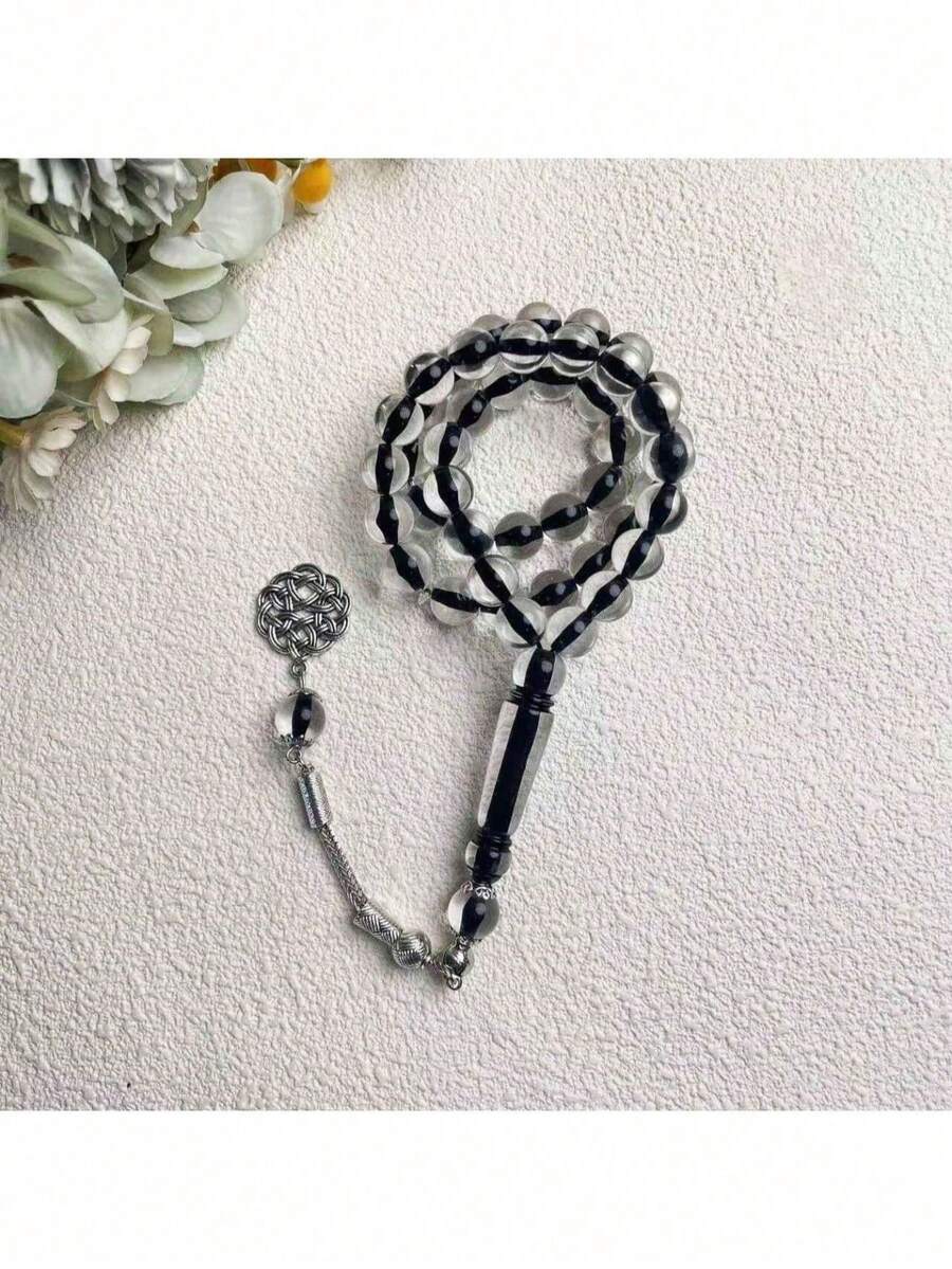 New Muslim Prayer Beads 45pcs 10mm Resin Handheld Arabic Rosary Tasbih Middle East Prayer Beads - Multicolor - View 1