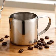Bình tạo bọt sữa bằng thép không gỉ 150ml (5oz), hộp đựng sốt espresso mini với vòi rót độc đáo, cốc giữ lạnh tiện dụng để tạo hình nghệ thuật latte, đong sốt và tạo bọt sữa. - Nhiều màu - Xem 7