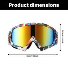 Gafas de Motocicleta Todoterreno Premium con Lente Antivaho de Doble Capa, Almohadilla de Nariz Desmontable - A Prueba de Viento y Golpes para Ciclismo, Esquí y Motocross, Alta Calidad, Protección - B - Ver 5