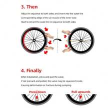 MOTSUV 超轻自行车内胎 700c 公路自行车 TPU 内胎 45mm 65mm 85mm 法式气嘴 23C 25C 28C 30C 32C - 彩色 - 查看 10