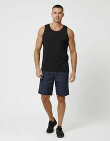 Kit 04 Men's Cotton Tank Top Shirt Comfortable Basic Plain - Black - View 3