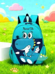 1 buah Tas Ransel Mini untuk Kembali ke Sekolah yang Dapat Disesuaikan, Kasual, Serbaguna, Motif Kartun Dinosaurus Lucu. Dihiasi dengan Pola Hati, Dapat Dibawa dengan Tangan, Tali Bahu yang Dapat Diatur, dan Resleting, Terbuat dari Bahan Nilon. Sempurna untuk Penggunaan Sehari-hari, Belanja, dan Bepergian. Pilihan Hadiah Ulang Tahun atau Hadiah Natal. - MultiWarna - View 4