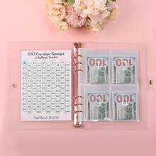 Sổ tay tiết kiệm tiền 100 ngày, sổ ghi chép tiết kiệm tiền mặt. - 1 cái - Xem 6