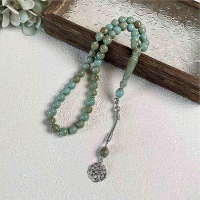 New Muslim Prayer Beads 45pcs 10mm Resin Handheld Arabic Rosary Tasbih Middle East Prayer Beads