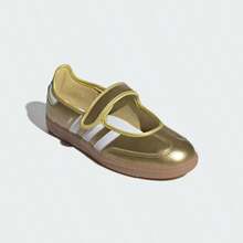 Adidas Samba Jane White Black Gum Women's JR1402 | Retro Heritage Style, Timeless Silhouette - 金色 - 查看 5