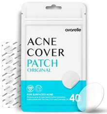 AVARELLE Acne Cover Patches, Eligible Hydrocolloid Pimple Patches For Face With Tea Tree Oil, Korean Skincare Zit Patches For Face | HSA Store Eligible Items | Vegan, Cruelty-Free - MàuB - Xem 1