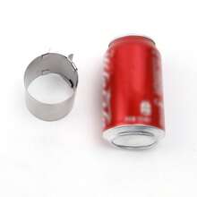 1pc Mini Scalable Stainless Steel Mousse Cake Ring, Silver, 2-4 Inch Adjustable Mini Mousse Mould - Silver - View 5