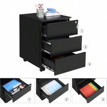 Filing Cabinets - Black - View 5