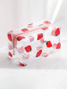 Conjunto de 2 Necessaires Grandes de PVC com Estampa Floral, Transparentes e Portáteis, com Zíper, para Viagem. Organizadoras Multifuncionais para Artigos de Higiene Pessoal, Maquiagem e Cuidados com a Pele. Essenciais para Viagem, Ótimas Opções de Presente para Madrinhas. - Multicolorido - Ver 12