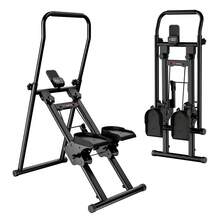 GartistGo Foldable Stair Stepper With Adjustable Handlebar & Pedals - Triangular Steel Frame, LCD Workout Display, Compact Home Climbing & Cardio Trainer - Black - View 9
