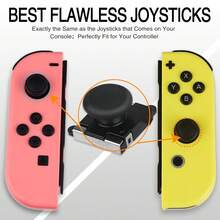 Joystick Repair Kit For Nintendo Switch Joy-Con & OLED - Analog Stick Replacement Set With Tools & Thumb Grips - 查看 2