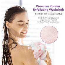 Paños exfoliantes coreanos [4 unidades] – Toallas de limpieza corporal diarias para uso diario, para ducha, espalda y cuerpo com - como en la foto - Ver 4
