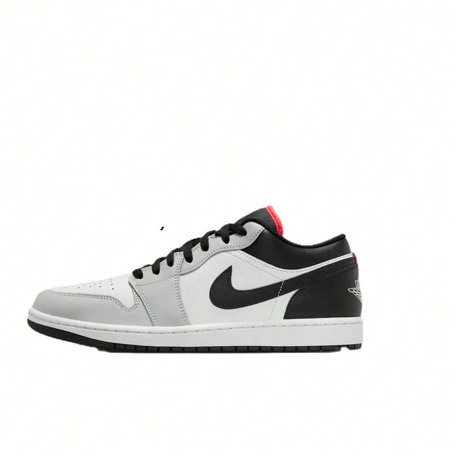 Men's Jordan 1 Low Neutral Grey/Black (553558 045) - Xám - Xem 1