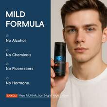 LAIKOU 1 Peça Creme Noturno Hidratante Anti-Rugas para Homens Laikoo, 30g, Creme Facial Anti-Envelhecimento, Hidratante Noturno Nutritivo, Adequado para Todos os Tipos de Pele, Presente para o Dia dos Pais - Creme de Noite - Visão 11