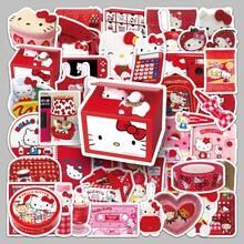 50Pcs Hello Kitty INS Style Stickers - Cute Sanrio Creative Decor For Journal/Phone Case - 50PCS - View 1