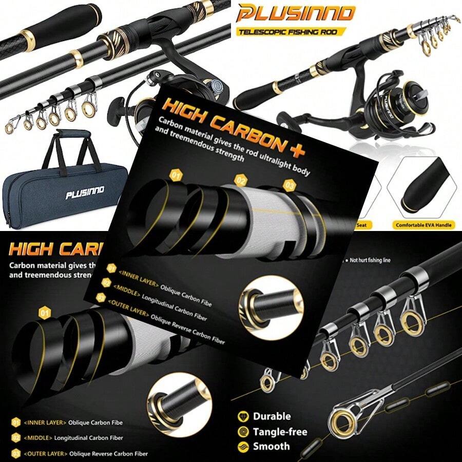 Fishing Rods - Taşıma çantasıyla birlikte eksiksiz set. - Görünüm 1