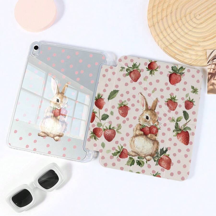 1 Stück Acryl Tablet Schutzhülle mit innovativem faltbarem Ständer Design, Multi-Winkel Betrachtung, kratzfestes und stoßfestes Material, modisch und praktisch, geeignet für moderne Nutzer, Stifthalter Schutzhülle passend für Pro 2024/Air M3/A16 2025, kompatibel mit Xiaomi, für Arbeit, Reisen und Lässig Zuhause - Verschiedenfarbig - Übersicht 1