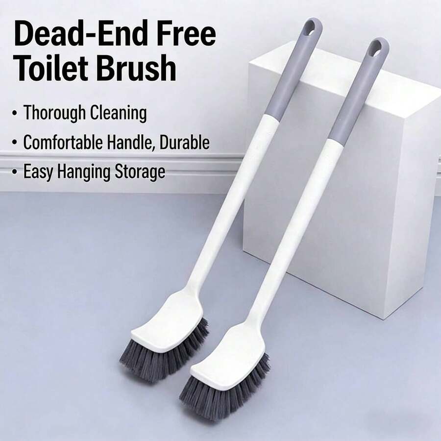 Toilet Brush, Bathroom Cleaning Brush With Long Handle, Wall-Mounted, Non-Shedding, Cleaning Tool