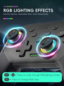 DATA FROG Wireless Controller For Switch OLED/Lite Console Pro Gamepad With 1000Mah Battery Programmable Turbo Function - View 5