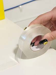 39.37-Inch Super Strong Double-Sided Tape, Thickened Version - Transparent Residue-Free Adhesive For Plastic, Wood, Glass & Metal - Made Of PE Material With High Viscosity - Multicolor - View 6