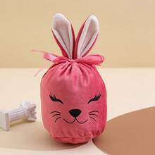 Bolsa de regalo con cordón con forma de huevo de conejo, cara sonriente de conejo de Pascua - Regalo perfecto, regalo de cumpleaños, regalo ideal, regalo sorpresa, regalo festivo, regalo de pareja, regalo de Halloween, regalo de Navidad, regalo delicado para parejas de gamers 2026 Nuevo - Multicolor - Ver 8
