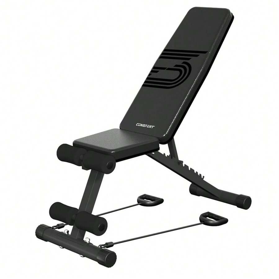 Banqueta Multifuncional Consport 5 em 1 Compacta Versátil e Ideal para Treinos em Casa - Preto - Visão 1