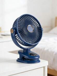 Portable Mini Hand Clip Fan USB Quiet Desktop Electric Fan High Quality Office Small Cooling Ventilador Fan Air Cooler - Navy Blue - View 3