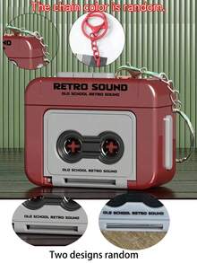 1 pieza Caja de música con estilo vintage, regalo de pareja, mini reproductor de música con colgante decorativo - Multicolor - Ver 5