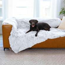 Best Friends By Sheri Calming Shag Cat And Dog Blanket With Non-Skid, Water Resistant Base, Machine Washable, Frost Gray, 60" X 80" - ColorC - 查看 5