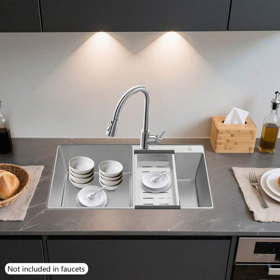 Eatssode Fregaderos de cocina - Plateado - Ver 1