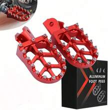 CNC Motorrad Fußrasten anwendbar für CRF150F CRF230F 2003-2019 CRF250F 2019-2024 XR125L 2010-2015 XR150L 2015-2024 Sur Ron S/X Geländefahrzeuge, inklusive kostenlose Fußstifte, CNC gefertigt, schlagfest und poliert, stabil, geeignet für verschiedene Umgebungen, anwendbar für Geländefahrten, Geländemotorräder, Geländerennen, Geländebegeisterte, Abenteuerfahrer und Einzelspieler - A - Übersicht 11