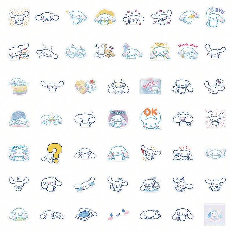 SANRIO 102Pcs  Sticker Pack -  Cute Dog & Pastel Decor For Phone & Journal - 102PCS - View 3