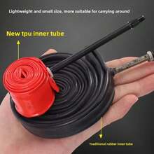 MOTSUV 超轻自行车内胎 700c 公路自行车 TPU 内胎 45mm 65mm 85mm 法式气嘴 23C 25C 28C 30C 32C - 彩色 - 查看 4