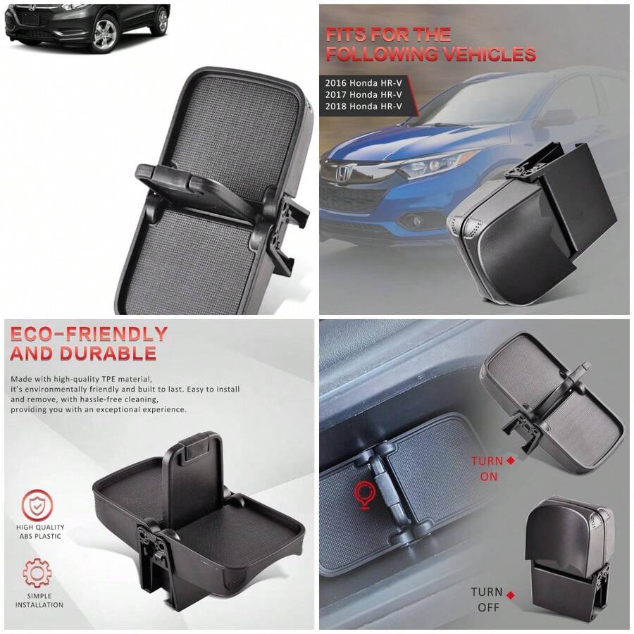 Portavasos Recubrimiento para HRV HR-V 2016-2018 Compatible 77230-T7W-A02ZA - A - Ver 1