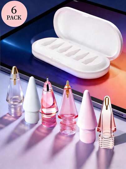 Alloy Stylus Pen Replacement Nib Tips Set With Pen Case, Wear-Resistant, Fine-Tipped, Metal Nib, Compatible With Apple Pencil 1st/2nd Gen, USB-C, Pro, Stylus Tip Set With Pen Case, Pro Pen Set, Best Gift For Christmas, Family, Friends, Birthday, Holiday, Pen Accessories, Easter, Spring