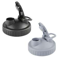 1个可重复使用的宽口梅森罐盖，带倾倒嘴，可用洗碗机清洗，86毫米塑料盖，适用于梅森罐 - 查看 2