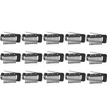 Wig Clip With Safety Pins, 10-Teeth Hair Extension Snap Invisible Wig Combs To Secure Wig No Sew Chunni Grip Dupatta Clips For Girls Women Wig Headscarf Hijab - View 10